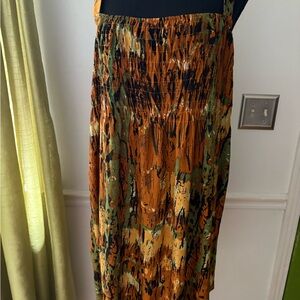 Multicolor Abstract Print Women's Skirt